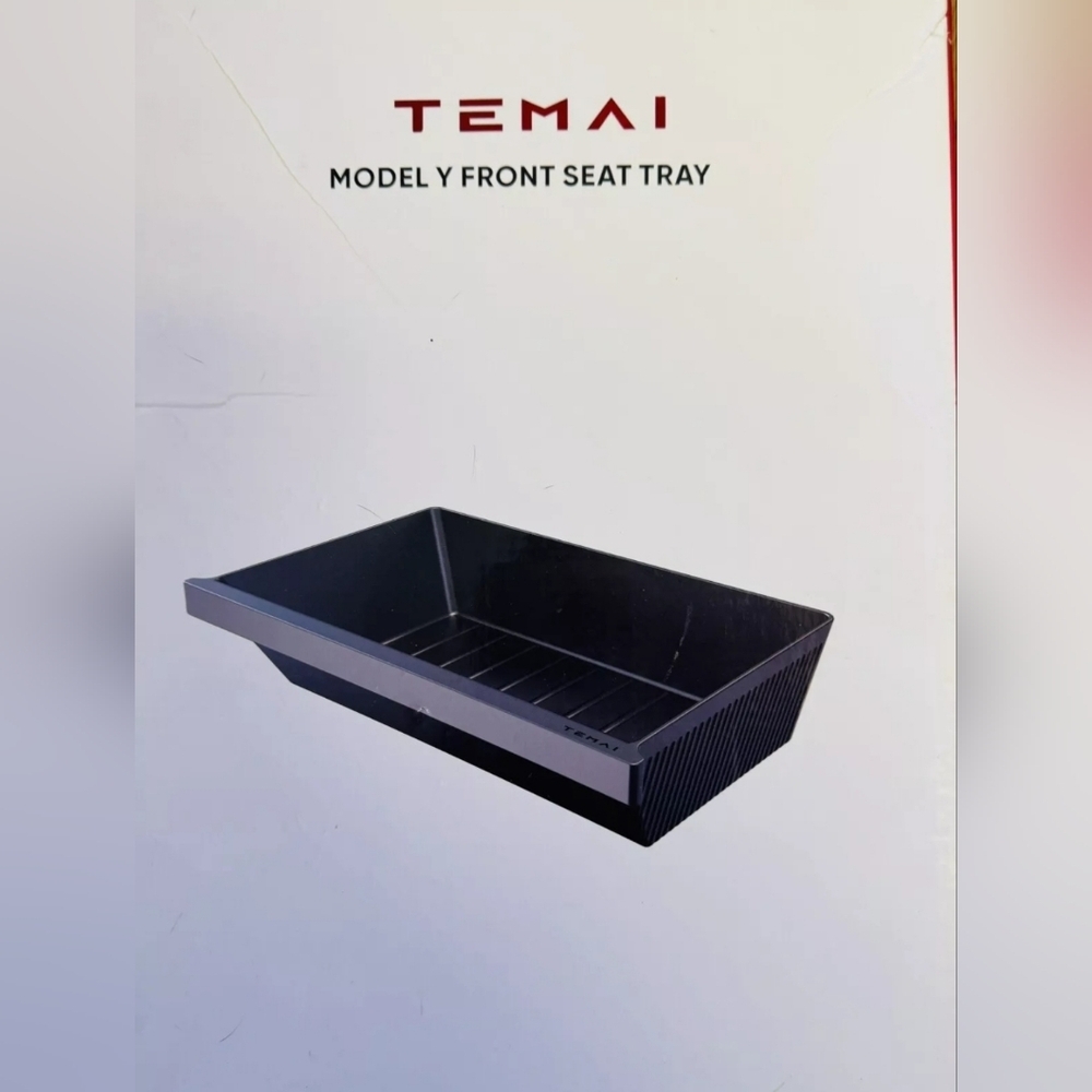 NEW Temai Life Tesla Model Y Front Seat Tray ABS Silicone (TM-B66) - Black